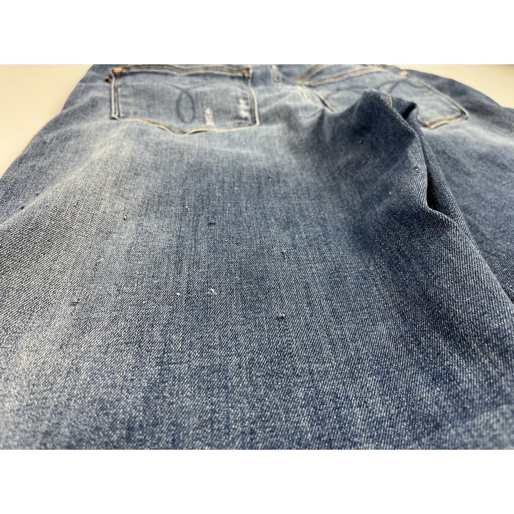 Judy Blue Jeans Retro Wide Leg Size 11/30 Raw Hem Distressed JB82636 Cropped - Picture 10 of 11